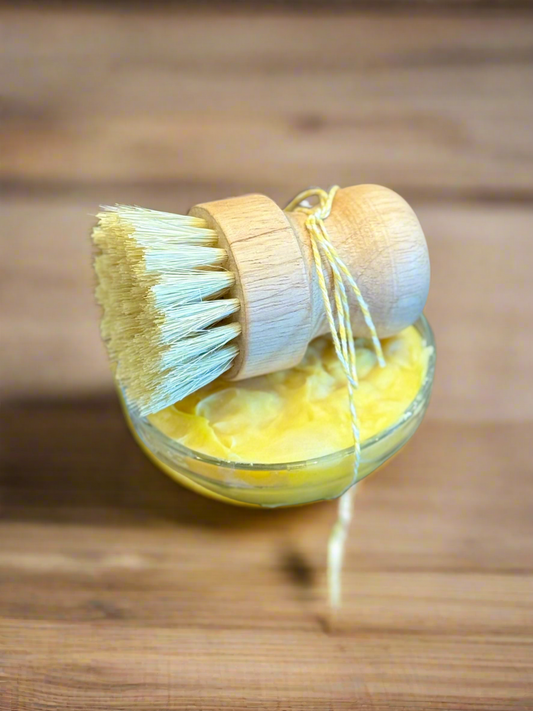Tallow dish soap & brush set